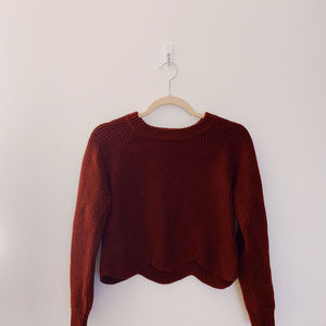 Aritzia Wilfred Sardou Sweater - Burgundy
